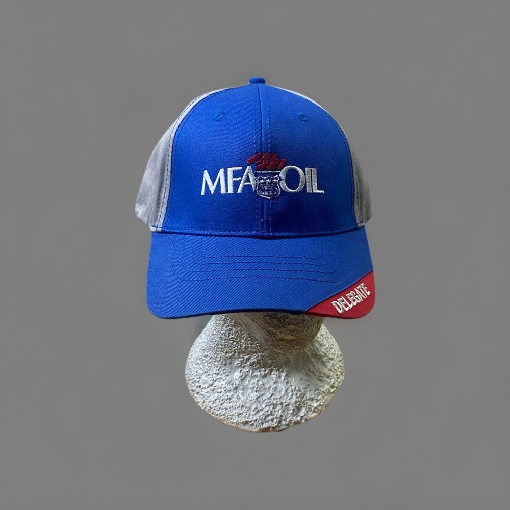Vintage MFA Oil‎ Delegate Hat Cap Blue Gray